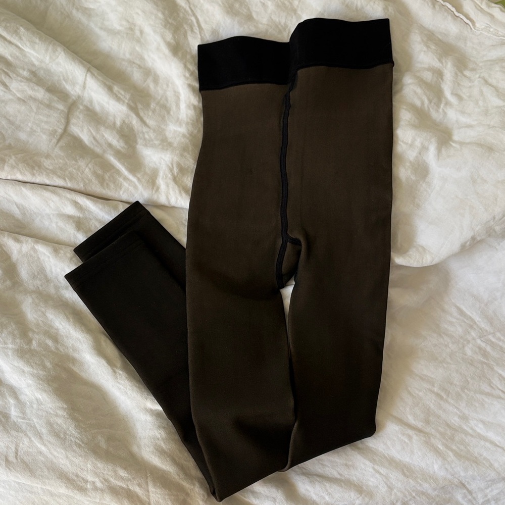 Verish fleece lined black leggings